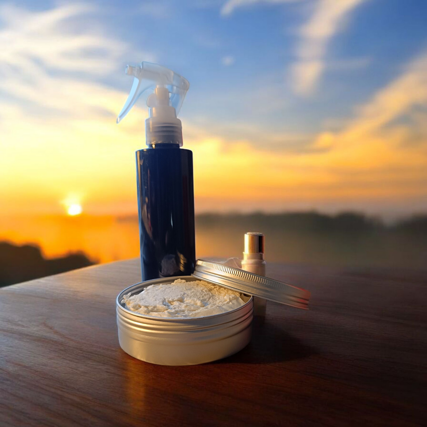 FRAGRANCE FREE. MAGNESIUM BODY MOISTURIZING BODY BUTTER AND MAGNESIUM SPRAY BOTTLE